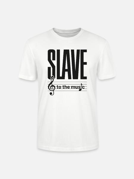 SLAVE to the music - Stanley/Stella Unisex Bio-T-Shirt CRAFTER - Weiß