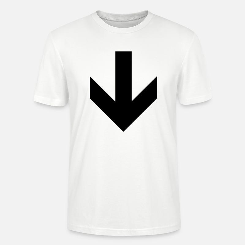 Dies Way Down Pfeil - Stanley/Stella Unisex Bio-T-Shirt CRAFTER - Weiß