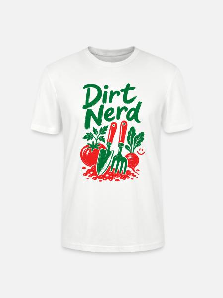 Dirt Nerd Organische Gartenpflanzen - Stanley/Stella Unisex Bio-T-Shirt CRAFTER - Weiß