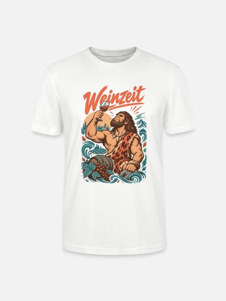Weinzeit Rotwein Weinkenner Weinprobe - Stanley/Stella Unisex Bio-T-Shirt CRAFTER - Weiß