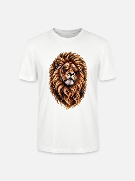 Löwenstark – Wilder Charakter - Stanley/Stella Unisex Bio-T-Shirt CRAFTER - Weiß