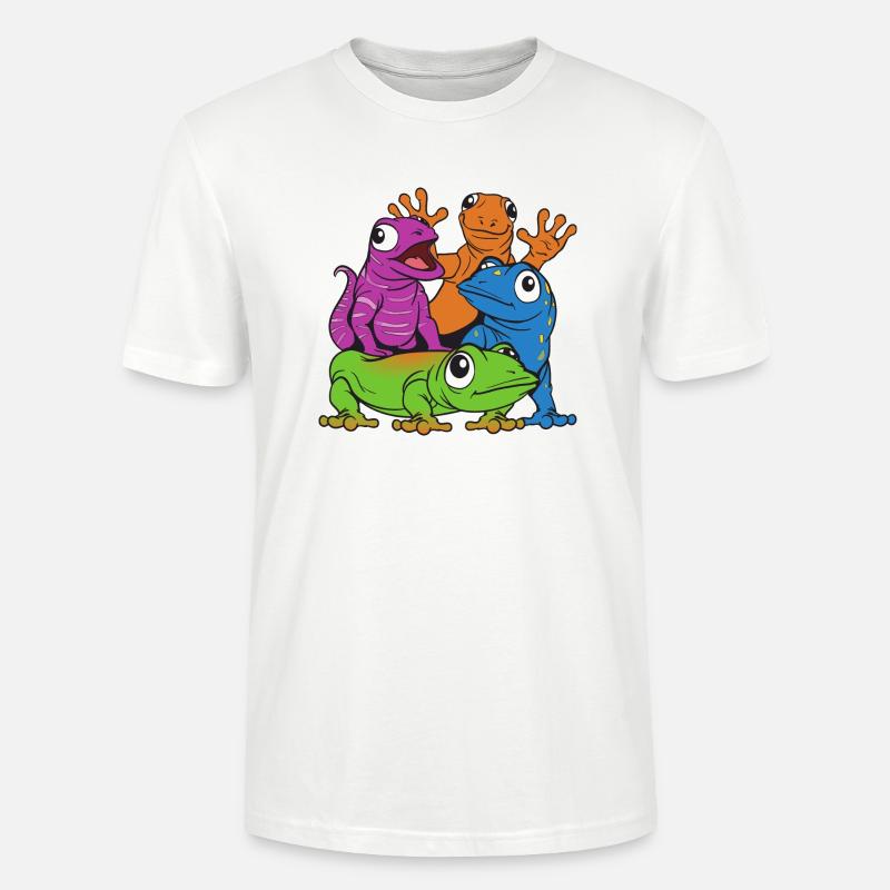 Eidechsen - Stanley/Stella Unisex Bio-T-Shirt CRAFTER - Weiß
