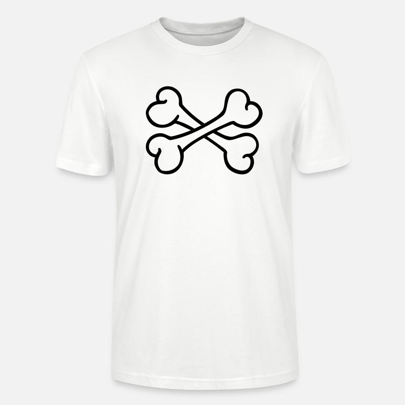 Knochen - Stanley/Stella Unisex Bio-T-Shirt CRAFTER - Weiß