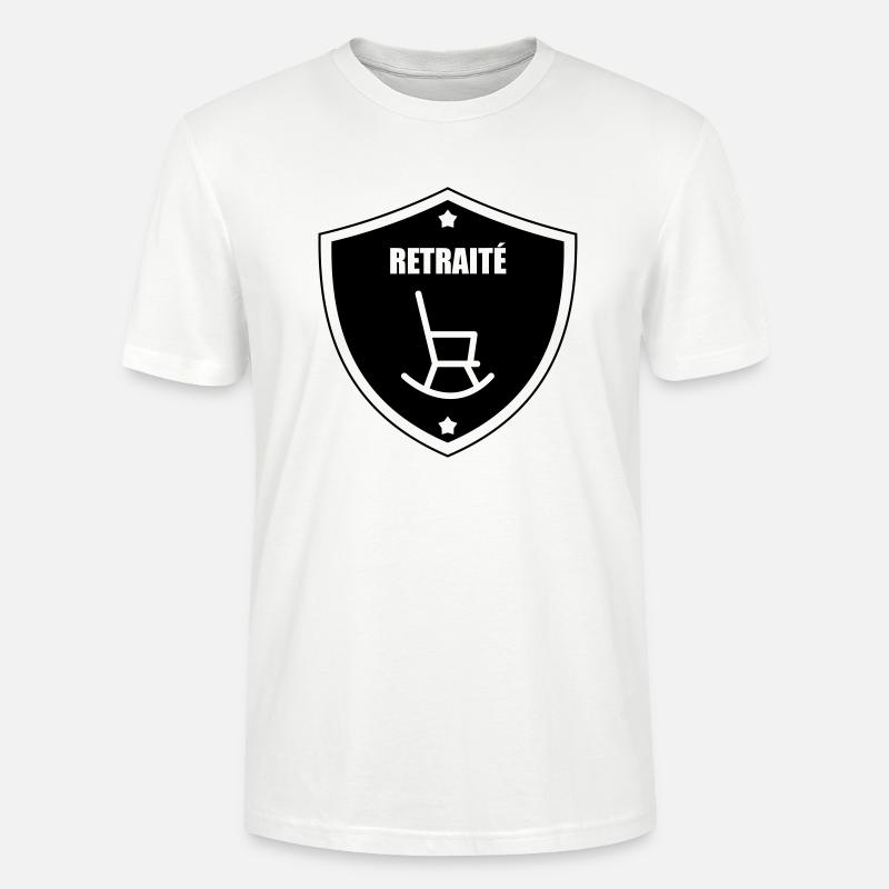 retraite / retraité / retraitée / pension - T-shirt bio CRAFTER Stanley Stella Unisexe - blanc