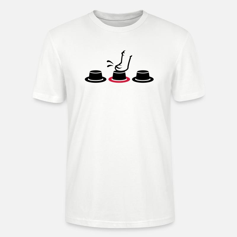 button pusher/ Knopfdrücker (2c) - Stanley/Stella Unisex Bio-T-Shirt CRAFTER - Weiß