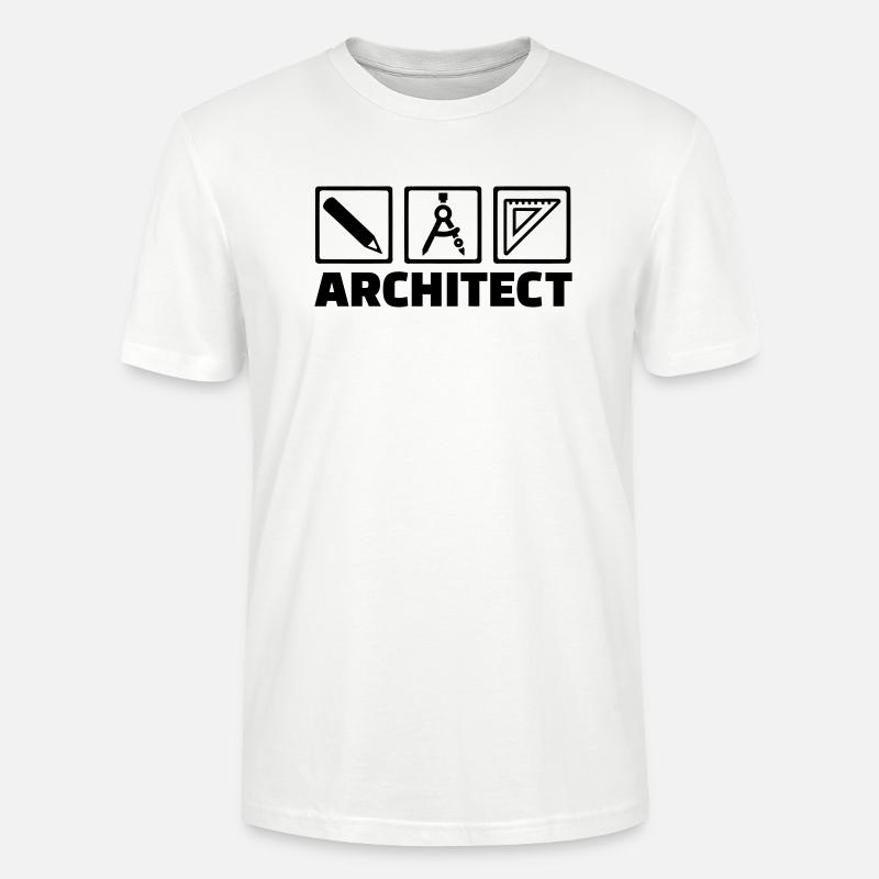 Architecte - T-shirt bio CRAFTER Stanley Stella Unisexe - blanc