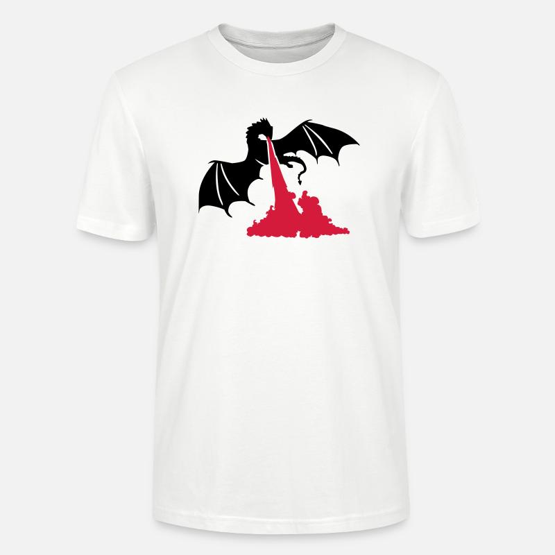 Drache - Stanley/Stella Unisex Bio-T-Shirt CRAFTER - Weiß