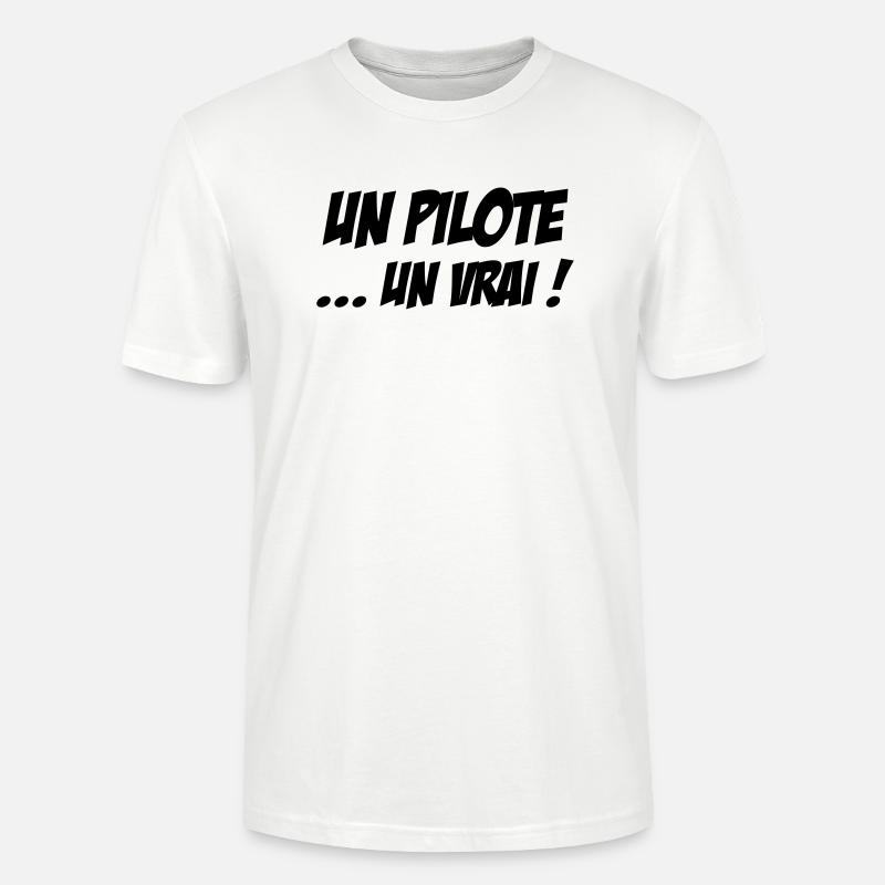 Rennfahrer / Pilot / Auto / Luftfahrt / Luft - Stanley/Stella Unisex Bio-T-Shirt CRAFTER - Weiß