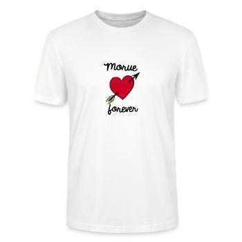 Morue forever - T-shirt bio CRAFTER Stanley Stella Unisexe - blanc - Devant - Alina (178cm) & Michal (187cm)