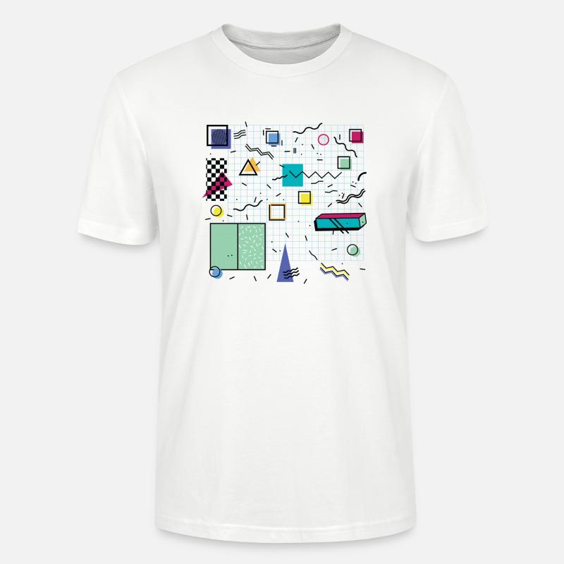 Eldram's Eighties Abstract 01 - Stanley/Stella Unisex Bio-T-Shirt CRAFTER - Weiß