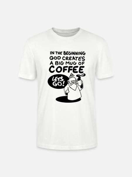 Coffeegod - Stanley/Stella Unisex Bio-T-Shirt CRAFTER - Weiß