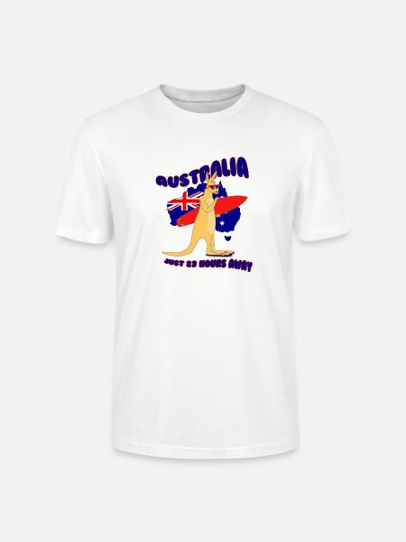 Surfing Kangaroo Australia - Stanley/Stella Unisex Bio-T-Shirt CRAFTER - Weiß