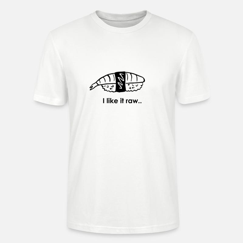 LIKE IT RAW | BLACK & WHITE - T-shirt bio CRAFTER Stanley Stella Unisexe - blanc