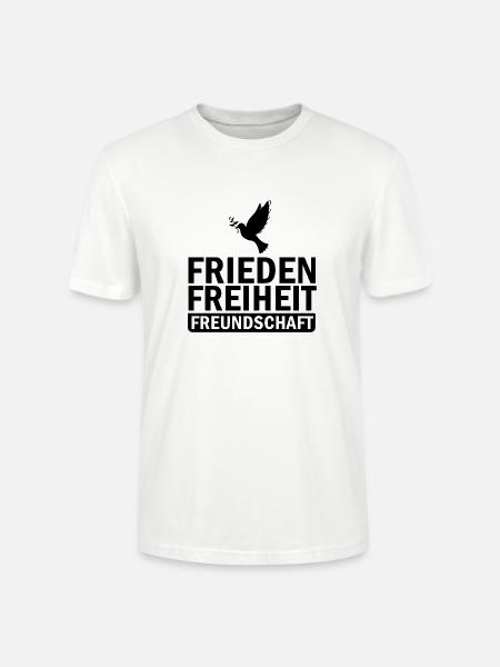 FriedenFreiheitFreundschaft - Stanley/Stella Unisex Bio-T-Shirt CRAFTER - Weiß
