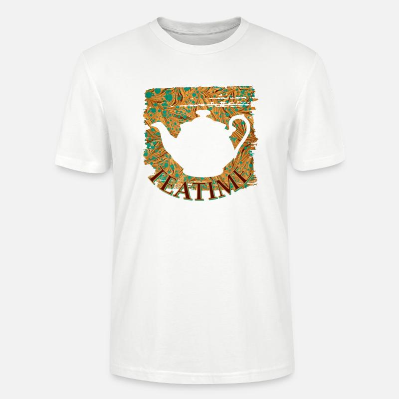 teatime e 95 - Stanley/Stella Unisex Bio-T-Shirt CRAFTER - Weiß