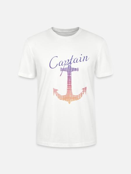 Kaptiän Captain - Stanley/Stella Unisex Bio-T-Shirt CRAFTER - Weiß