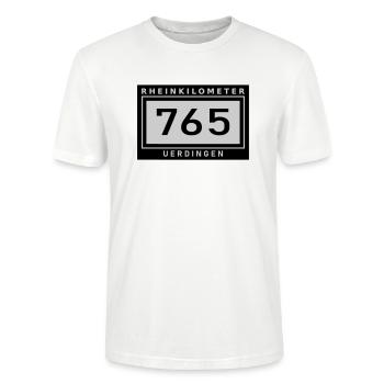 Rhin kilomètre 765 près d’Uerdingen - T-shirt bio CRAFTER Stanley Stella Unisexe - blanc - Devant - Alina (178cm) & Michal (187cm)