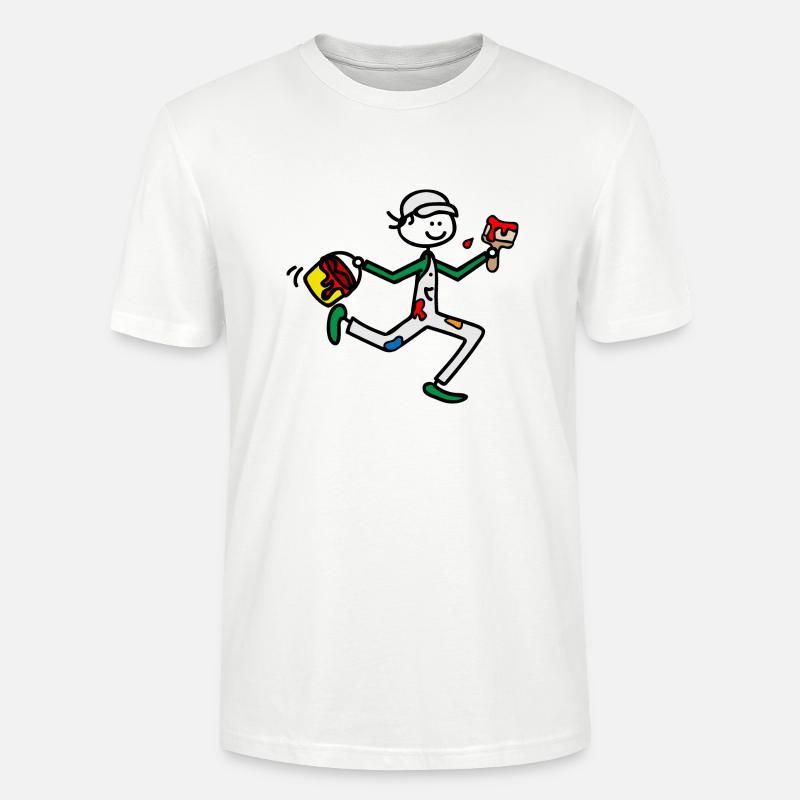 Maler - Stanley/Stella Unisex Bio-T-Shirt CRAFTER - Weiß