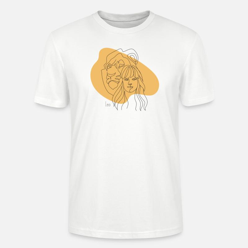 "Löwe" Sternzeichen Leo - Stanley/Stella Unisex Bio-T-Shirt CRAFTER - Weiß