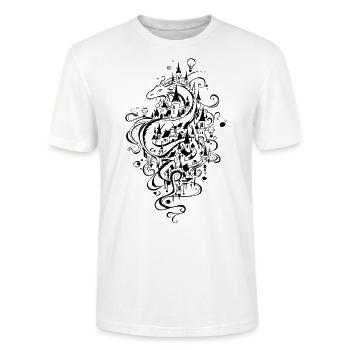 Dragon City - Stanley/Stella CRAFTER Unisex Organic T-Shirt - white - Front - Alina (178cm) & Michal (187cm)