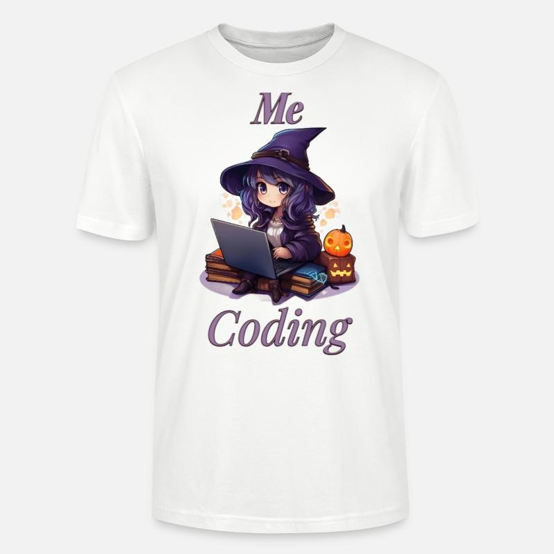 « WitchCode: Design inspiré de l’anime » - T-shirt bio CRAFTER Stanley Stella Unisexe - blanc
