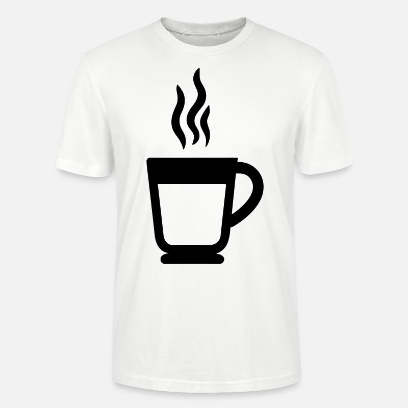tasse de café - T-shirt bio CRAFTER Stanley Stella Unisexe - blanc