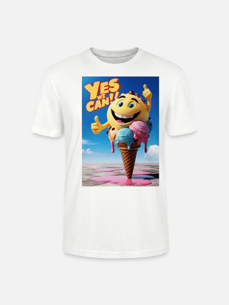 Eiscreme, Geschenk für Eisliebhaber - Stanley/Stella Unisex Bio-T-Shirt CRAFTER - Weiß