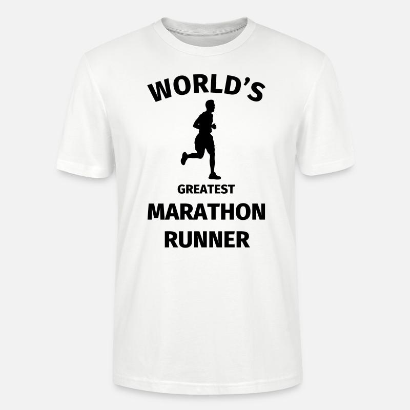 World's Greatest Marathon Runner - Stanley/Stella Unisex Bio-T-Shirt CRAFTER - Weiß