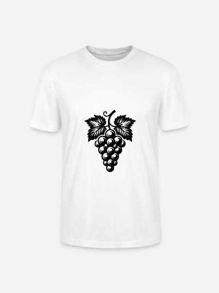 Klassisches Traubenbündel im Retro-Stil - Stanley/Stella Unisex Bio-T-Shirt CRAFTER - Weiß
