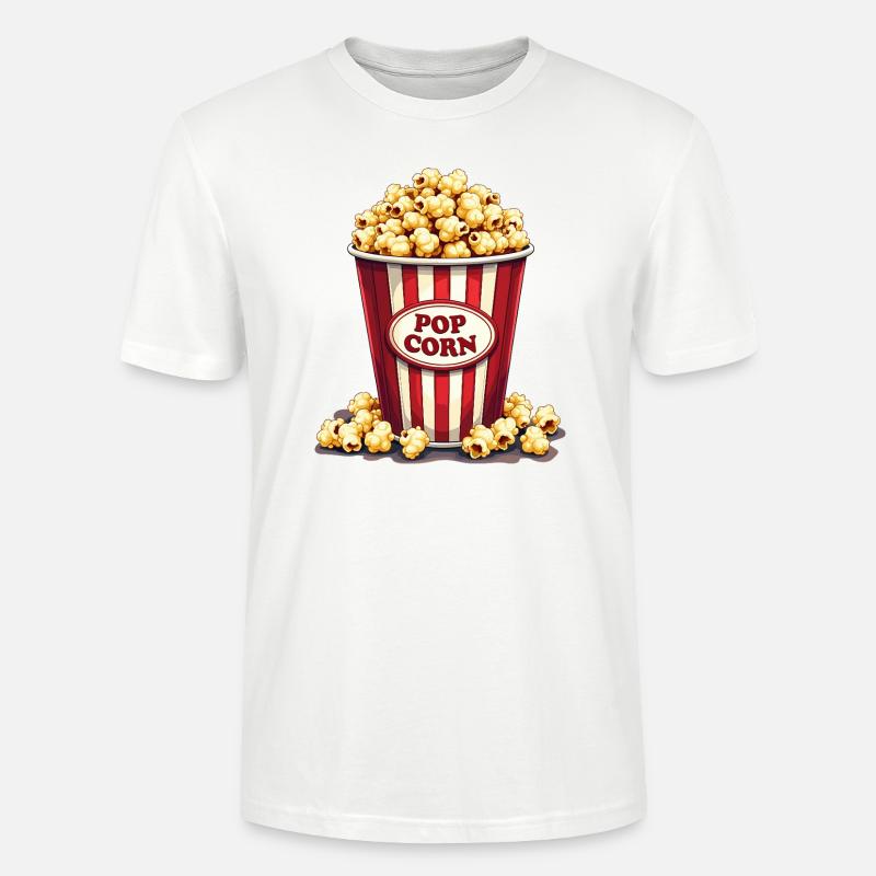 Popcorn - Fasching Fun - Stanley/Stella Unisex Bio-T-Shirt CRAFTER - Weiß