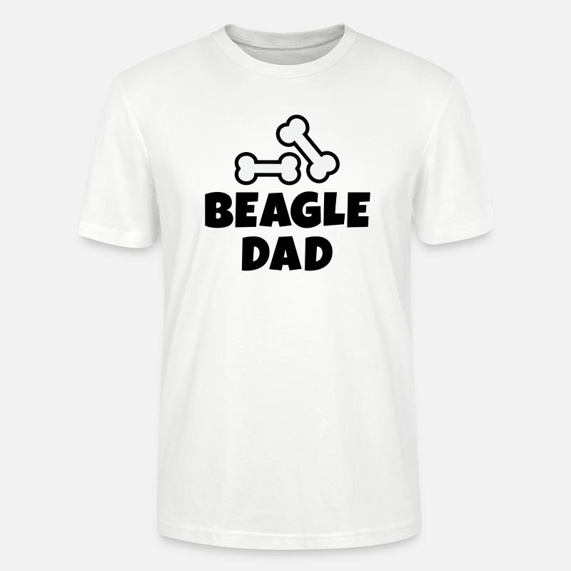 Os de papa Beagle - T-shirt bio CRAFTER Stanley Stella Unisexe - blanc