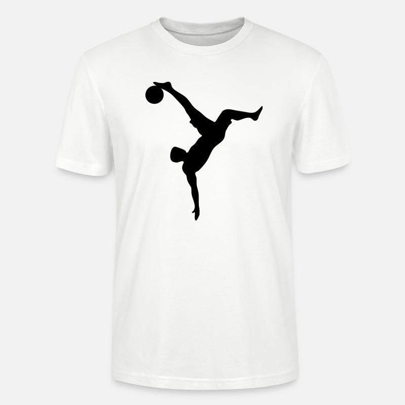 Fussball Fallrückzieher - Stanley/Stella Unisex Bio-T-Shirt CRAFTER - Weiß