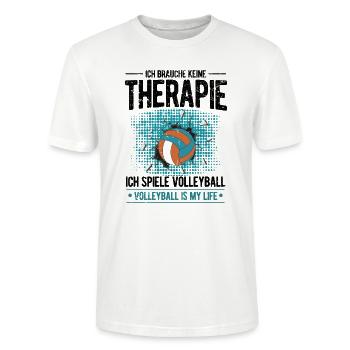 Volleyball - Stanley/Stella CRAFTER Unisex Organic T-Shirt - white - Front - Alina (178cm) & Michal (187cm)