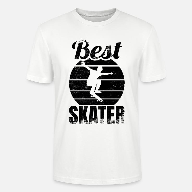 Bester Skateboarder - Stanley/Stella Unisex Bio-T-Shirt CRAFTER - Weiß