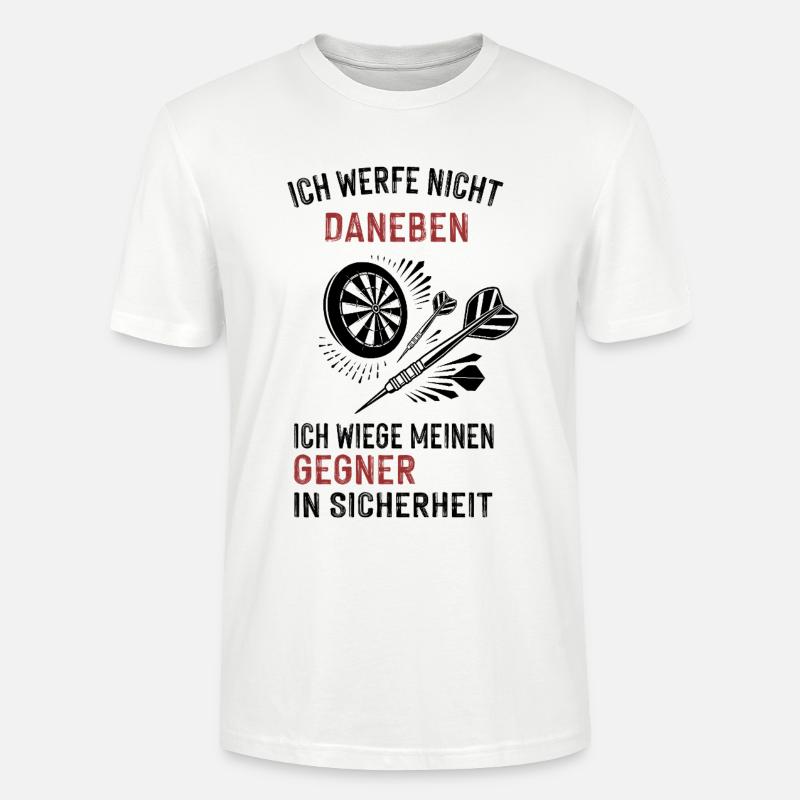 ich werfe nicht daneben... - Stanley/Stella Unisex Bio-T-Shirt CRAFTER - Weiß