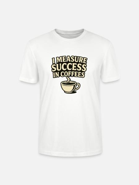 Eine Maßstab: Erfolg bei Kaffees - Stanley/Stella Unisex Bio-T-Shirt CRAFTER - Weiß