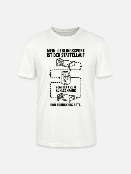 Bett und Kühlschrank Staffellauf - Stanley/Stella Unisex Bio-T-Shirt CRAFTER - Weiß