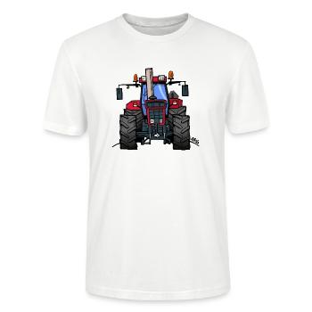 362 Red tractor 1455XL - Stanley/Stella Unisex Bio-T-Shirt CRAFTER - Weiß - Vorne - Alina (178cm) & Michal (187cm)