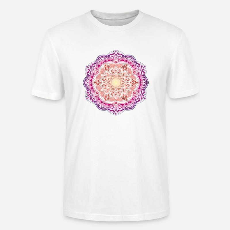 Mandala - Stanley/Stella Unisex Bio-T-Shirt CRAFTER - Weiß