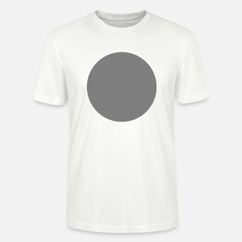 Kreis grau - Stanley/Stella Unisex Bio-T-Shirt CRAFTER - Weiß