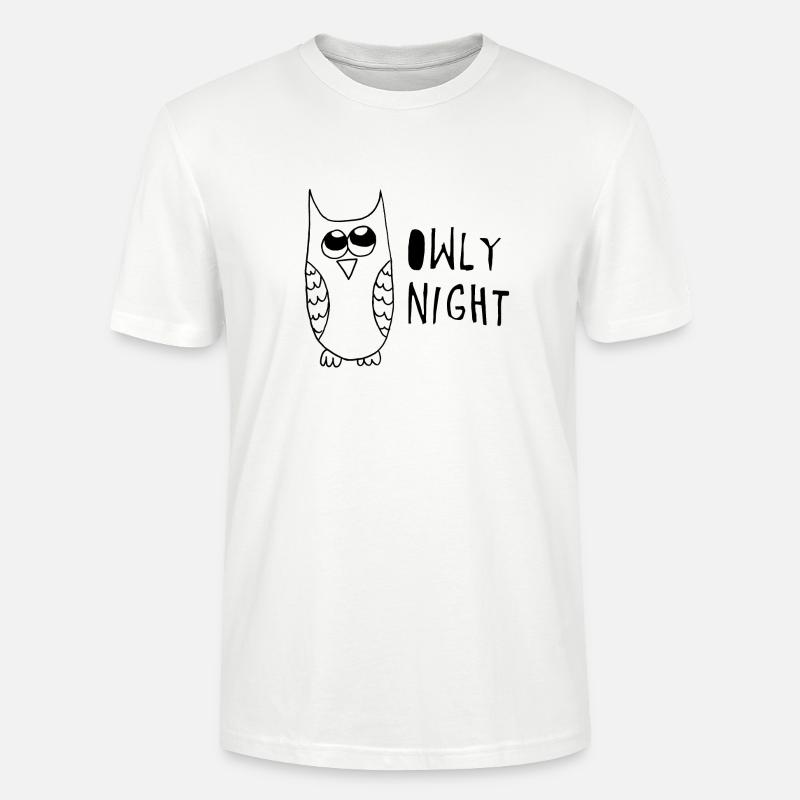 Eule gute Nacht - Stanley/Stella Unisex Bio-T-Shirt CRAFTER - WeiĂź