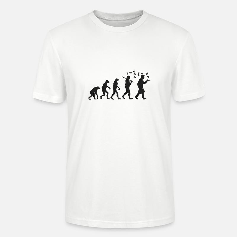 Evolution - Capitalist - Gift - Stanley/Stella CRAFTER Unisex Organic T-Shirt - white