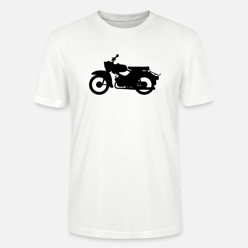 Simson Sperber / Habicht Silhouette - Stanley/Stella Unisex Bio-T-Shirt CRAFTER - Weiß