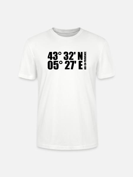 Aix-en-Provence coordinates - Stanley/Stella CRAFTER Unisex Organic T-Shirt - white