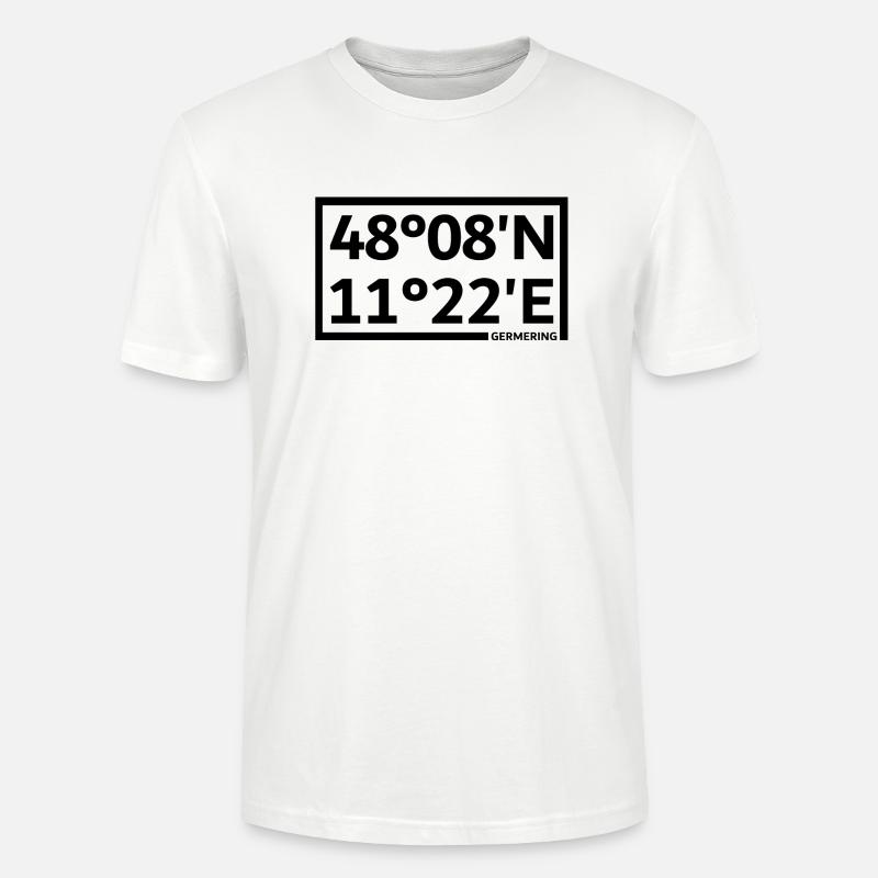 Germering coordinates - Stanley/Stella CRAFTER Unisex Organic T-Shirt - white