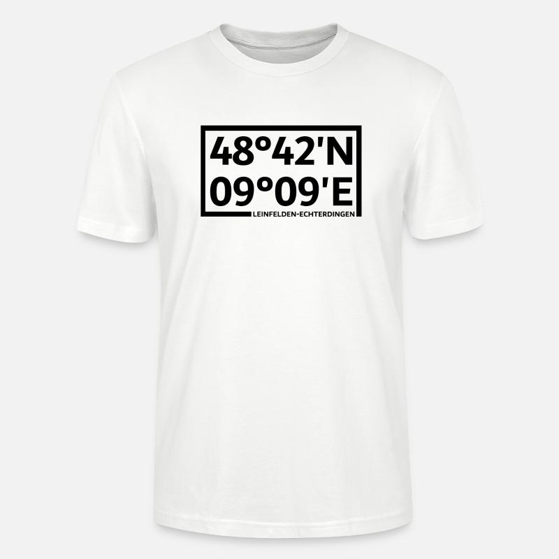 Coordonnées de Leinfelden-Echterdingen - T-shirt bio CRAFTER Stanley Stella Unisexe - blanc