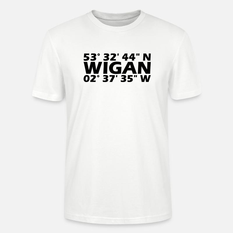Wigan Coordinates - Stanley/Stella CRAFTER Unisex Organic T-Shirt - white