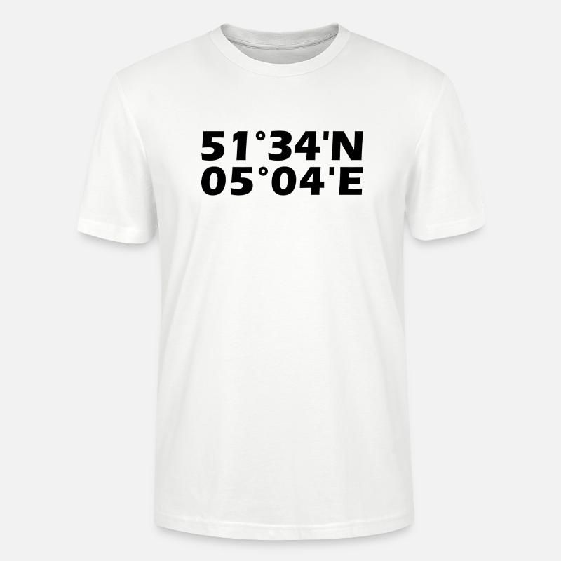 Coordonnées de Tilburg - T-shirt bio CRAFTER Stanley Stella Unisexe - blanc