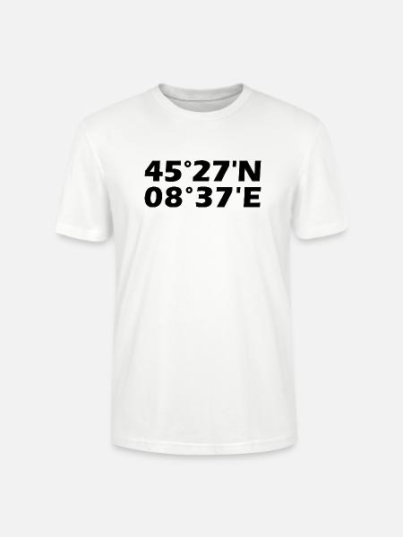 Novara Coordinates - Stanley/Stella CRAFTER Unisex Organic T-Shirt - white