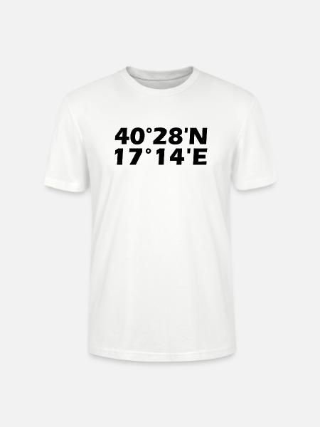 Coordonnées de Tarente - T-shirt bio CRAFTER Stanley Stella Unisexe - blanc